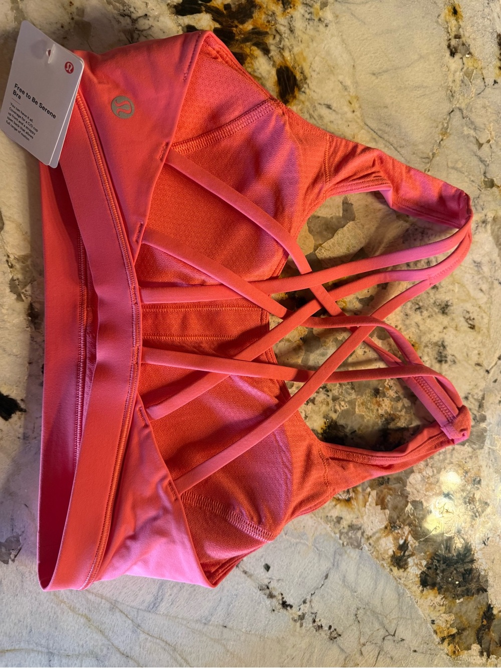 lululemon athletica Coral Free to Be Serene Sports Bra